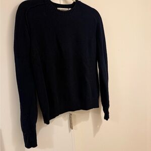 Navy 100% cashmere sweater from Anya Hindmarch x Uniqlo collab